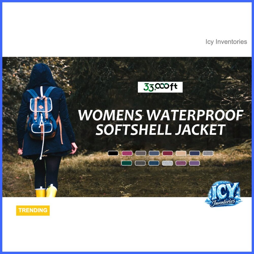 Fleece Lined Softshell Long Jacket Windproof Wate… - image 7